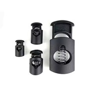 Bouchon à bascule de cordon de baril en plastique de style vintage personnalisable bouchon de verrouillage d'extrémité d'usine fort portable pour accessoires de vêtement
