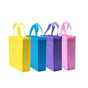 Bolsa de mano no tejida de gran capacidad con asas largas, bolsa reutilizable, bolsa ecológica impresa personalizada para supermercados y eventos - Product Image 3
