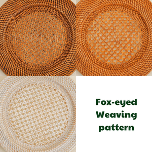 Venta caliente placas de cargador de ratán platos de Material Natural platos vajilla ecológica de alta calidad mejor precio - Product Image 4