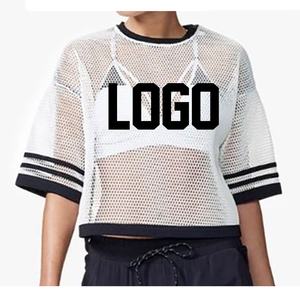 Camisetas cuadradas transpirables de alta calidad para mujer, ropa informal de algodón ecológica para verano, diseño personalizable, venta al por mayor en blanco - Product Image 3