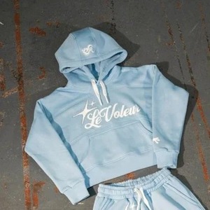 2025 coloré Y2K Streetwear sweat américain rétro lettre imprimer deux pièces ensemble hommes Hip Hop décontracté ample polyvalent pantalons de survêtement - Product Image 4