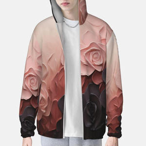 Sudadera con capucha de poliéster con estampado personalizado para mujer, ropa de calle informal, figuras de hombros caídos, tejido transpirable ecológico - Product Image 5