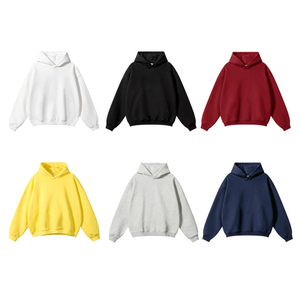 Logo personnalisé 3D pour impression en relief, sweat-shirt en coton polyester épais, taille XXS, poids lourd, col à capuche pour l'automne - Product Image 1