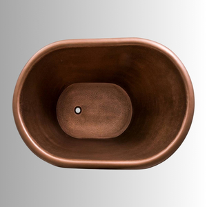 Wholesale Custom Size 5-Star Hotel Luxury Villa Bathroom Project Freestanding Handmade Hammered Copper Clawfoot <b>Bathtub</b> Luxury. - Product Image 2