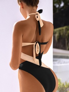 Maillot de bain croisé sexy une pièce Maillot de bain femme dos nu Maillot de bain micro Maillot de bain 2025 Bikini brésilien - Product Image 3