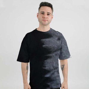 Men's Regular-Fit Short-Sleeve Crewneck T Shirt Bella Canvas Poly-Cotton Short-Sleeve T-Shirt <b>Tie</b> Dye T Shirt Gray - Product Image 2