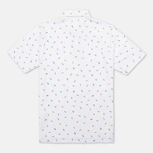 2023 camisetas deportivas de Polo de Golf con sublimación completa para hombres, diseño Original de tela satinada, ajuste relajado, 88% poliéster 12% Spandex algodón - Product Image 3