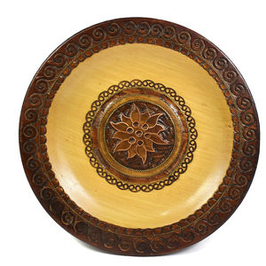 Assiettes à salade en bois en forme de coeur en bois naturel de la meilleure qualité par HHO d'Inde - Product Image 5