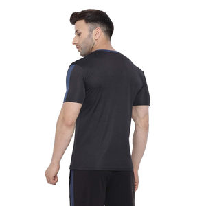 Camiseta deportiva con logotipo personalizado para hombre, ropa de gimnasio para hombre, ropa deportiva de Spandex para correr, camisetas adelgazantes para hombre, camiseta para correr - Product Image 3