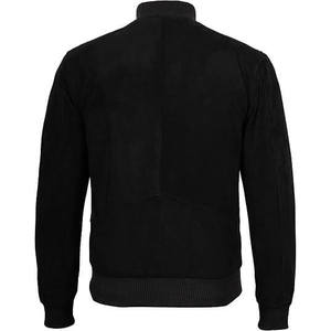 Black Casual <b>Suede</b> <b>Jackets</b> - Product Image 2