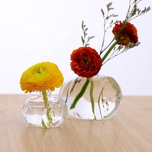 Florero de flores secas de <span class=keywords><strong>Granada</strong></span> pequeño y creativo, recipiente de flores hecho a mano, accesorios de cristal para el hogar, adornos artesanales - Product Image 5