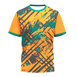 Camiseta Deportiva con Cuello Redondo y Corte Automatizado para Adultos, Impresión por Sublimación Completa, Diseño Sólido, Ropa de Fútbol Transpirable, 100% Poliéster - Product Image 2