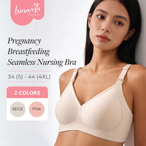 Wholesale Seamless No Wire Soft Breastfeeding Smooth Ultra Maternity Nursing <b>Bra</b> for Breastfeeding - Product Image 1