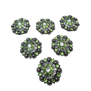 최고 품질 OEM 서양 말 압정 장식 콘초 및 새겨진 버클 세트 인간 벨트 장식 사용자 정의 장식 허용 - Product Image 6