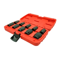 Juego de Llaves de Impacto Profesionales de 1/2\" SAE/MÉTRICAS, 10 Piezas, Personalizables, Producto OEM, Juego de Llaves de Impacto Metálicas