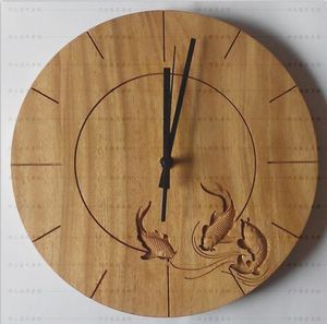 CUSTOMIZED WOODEN <b>WALL</b> <b>CLOCK</b> FOR ELEGANT HOME <b>DECOR</b> MODERN Bamboo Body with Natural Rosh for Wedding Occasions - Product Image 4