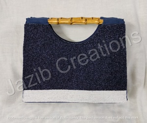 Bolso cruzado de mujer con cuentas hecho a mano de diseñador, bolsos de mano de moda personalizados coloridos, forro de algodón, venta al por mayor - Product Image 4