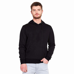 Sweats à capuche noirs pour adultes, couleur noire, sport décontracté, hiver, streetwear, pulls fabriqués au Pakistan - Product Image 1