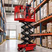 Plateforme mobile de levage à ciseaux autopropulsée électrique, hauteur de travail 4,5 m, capacité 2 personnes, pour la maintenance des installations