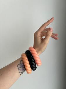 Trendy Anti-Tarnish Eco-Friendly Retro <b>Fine</b> <b>Beaded</b> Acryl Wedding <b>Bracelet</b> Bangle Waterproof for Women - Product Image 5