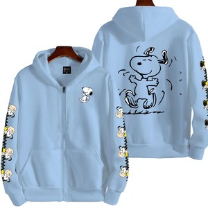 Sudadera con capucha con cremallera de Otoño/Invierno de dibujos animados para hombre Sudadera con capucha de talla grande para mujer - Product Image 3