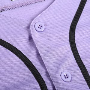 Maillot de baseball à manches courtes personnalisé chemise d'entraînement en maille respirante avec bouton d'ajustement confortable uniforme d'équipe vêtements de sport - Product Image 3