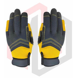 Gants de mécanicien en coton robuste avec paume enduite de PU et supérieure pour la construction industrielle de soudage et la sécurité de l'assemblage - Product Image 6