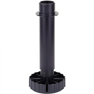Paquete de 10 Organizadores de Gabinete Ajustables HETTICH de Plástico Negro de 100 mm con Rango de -6/+30 mm - Product Image 3