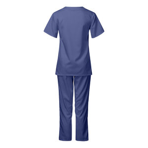 Ensembles de gommage de manteau de médecin à manches courtes en coton Spandex salle d'opération unisexe pour hommes femmes travailleurs de la santé utilisation hospitalière - Product Image 6