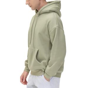 Nuevo estilo 100% algodón manga larga hombro pendiente cuello redondo sólido cómodo de talla grande Sudadera con capucha para hombre de Bangladesh - Product Image 5