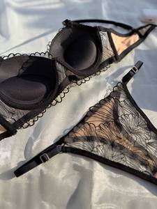 Women's <b>Sexy</b> Push-Up Breathable Bikini Lace Underwear <b>Set</b> Made in Turkey Wholesale Custom Lingerie Supplier Opt171 - Product Image 2