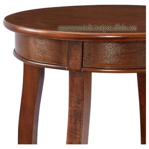 Nouvelle arrivée Offre spéciale Table d'appoint ronde en bois Table basse au design moderne pour le salon, la chambre à coucher et la maison à prix compétitif - Product Image 3