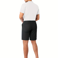 Short de golf léger et extensible pour homme avec tissu à séchage rapide, entrejambe de 9 pouces, fermetures à glissière cachées