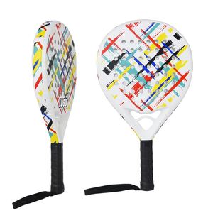 ไม้ตีเทนนิสชายหาดคาร์บอนไฟเบอร์น้ำหนักเบาออกแบบได้ตามต้องการทนทานด้ามจับสบายไม้ตีเทนนิสสำหรับเล่นกีฬา - Product Image 3