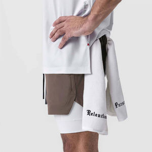 Pantalones cortos informales suaves con cordón para hombre con cintura elástica, ideales para un ajuste relajado y salidas informales - Product Image 3