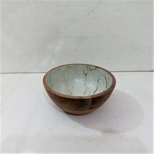 Azucarero pequeño de madera de acacia con diseño interior Meena, artículos de madera impresos - Product Image 5