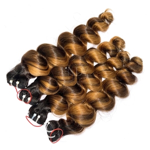 La más alta calidad Body Wave 2 Color personalizado Extensiones de cabello humano vietnamita Paquetes de cabello crudo - Product Image 6