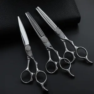 Ciseaux de coiffeur coupe de cheveux ciseaux de cheveux professionnels rasoir bord ciseaux pointus ciseaux amincissants japonais en acier inoxydable - Product Image 2