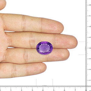 พลอยแอมะทิสต์ธรรมชาติคุณภาพสูงทรงเหลี่ยม (9.99 กะรัต)-ใบรับรอง GIA หลายสี (ชมพู ฟ้า เขียว น้ำตาล แดง เหลือง ส้ม) - Product Image 3