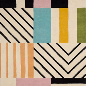 Tapis de sol tuftés à la main en laine 100% conçus sur mesure et de taille/tapis fait main - Product Image 1