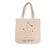 Bolsa de Lona para Mujer - Diseño Inspirado en Artistas, Color Blanco Hueso con Estampado de Artista en Negro, 14x14, Capacidad de 10 kg - Product Image 1