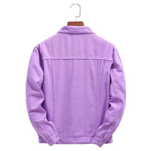 Chaqueta de mezclilla para hombre Moda de moda Rasgado Denim Hombre Streetwear Chaquetas Abrigos - Product Image 2