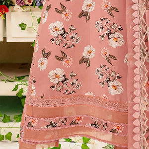 Prima de alta calidad completo bordado mujeres césped y algodón vestido conjuntos al por mayor de fábrica de algodón Shalwar Kameez conjunto Maxi - Product Image 5