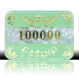 Plaques de brique de poker en acrylique personnalisables avec un design, un motif, une couleur et un logo personnalisés avec une taille et une qualité de casino standard - Product Image 1