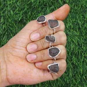 Handmade Colombianite Ring 925 Sterling Silver Natural Gemstone Statement Jewelry - Product Image 3