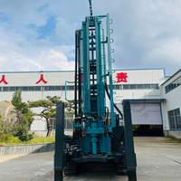 Machine de forage de puits portable DTH, profondeur 150m, 250m, 350m, avec marteau pneumatique et moteur à engrenages