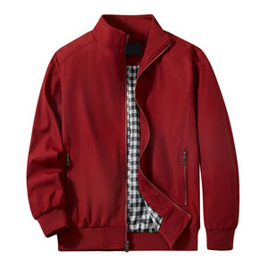 Veste coupe-vent pour homme, fabrication sur mesure, mode masculine, légère, pliable, poches latérales, fermeture éclair, logo personnalisé, col montant - Product Image 1