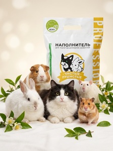 Litière pour chat écologique en blé, propre et moelleuse, parfum thé vert, granulés agglomérants naturels pour chats, chiens et lapins 5L - Product Image 2