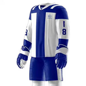 Haute qualité personnalisé 100% Polyester hockey sur glace uniforme ensemble Style équipe porter vente en ligne - Product Image 5