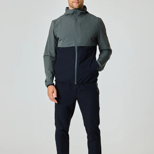 Wholesale High Quality Color Block <b>Lightweight</b> Tracksuit Windbreaker <b>Running</b> <b>Jacket</b> Custom Logo - Product Image 6